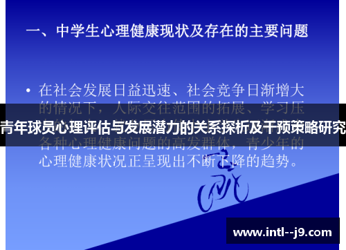 青年球员心理评估与发展潜力的关系探析及干预策略研究